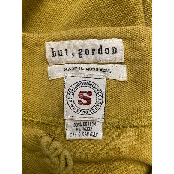 But, Gordon Vintage Ruffle Quarter Zip Sweater Womens Size Small Green - Picture 2 of 6